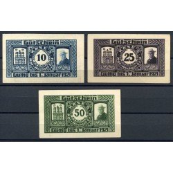 Гамбург Me 536.1b_полная серия (3 банкноты)
