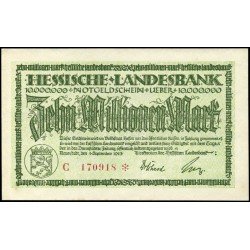 Дармштадт 10000000 марок 1923 год