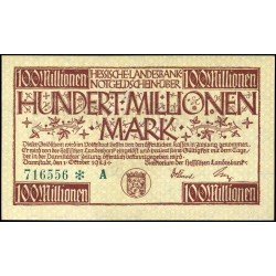 Darmstadt 100.000.000 Mark 1923