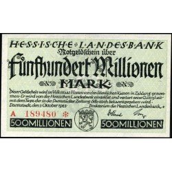 Darmstadt 500.000.000 Mark 1923