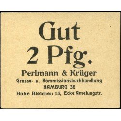 Hamburg - Perlmann und Krüger 2 Pfennig