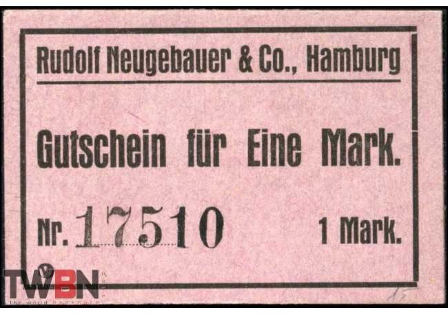 Hambourg - Rudolf Neugebauer & Co. 1 Mark