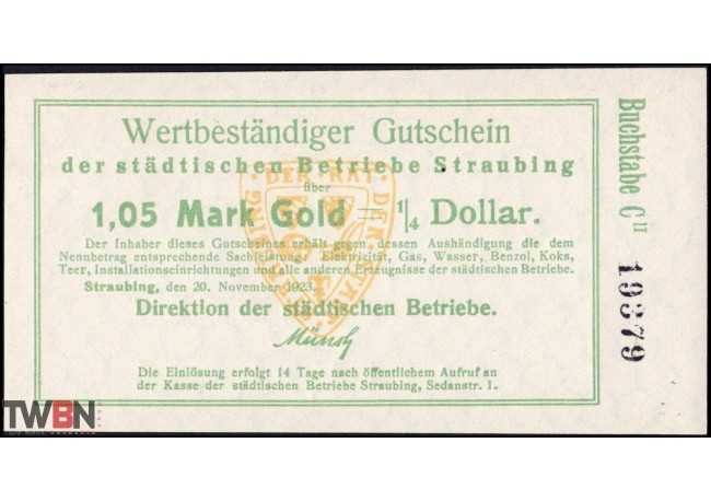 Straubing 1.05 gold marks 20.11.23