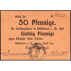 Mühlhausen i. Th.  50 Pfennige 1914