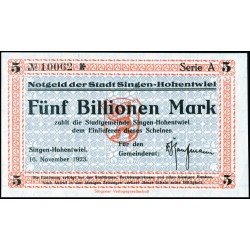Singen 5 trillion marks 1923
