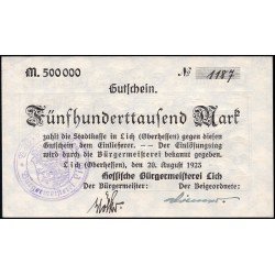 Lich 500 thousand marks 20.08.1923